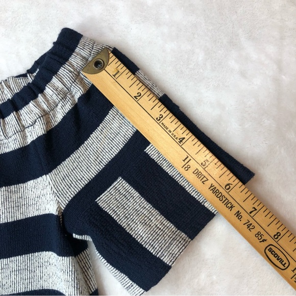 Madewell Top Women's XS Navy & White Striped Elastic Neck, NWT - Picture 6 of 6